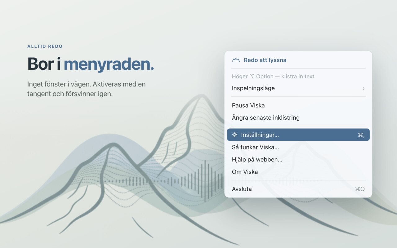 Bor i menyraden