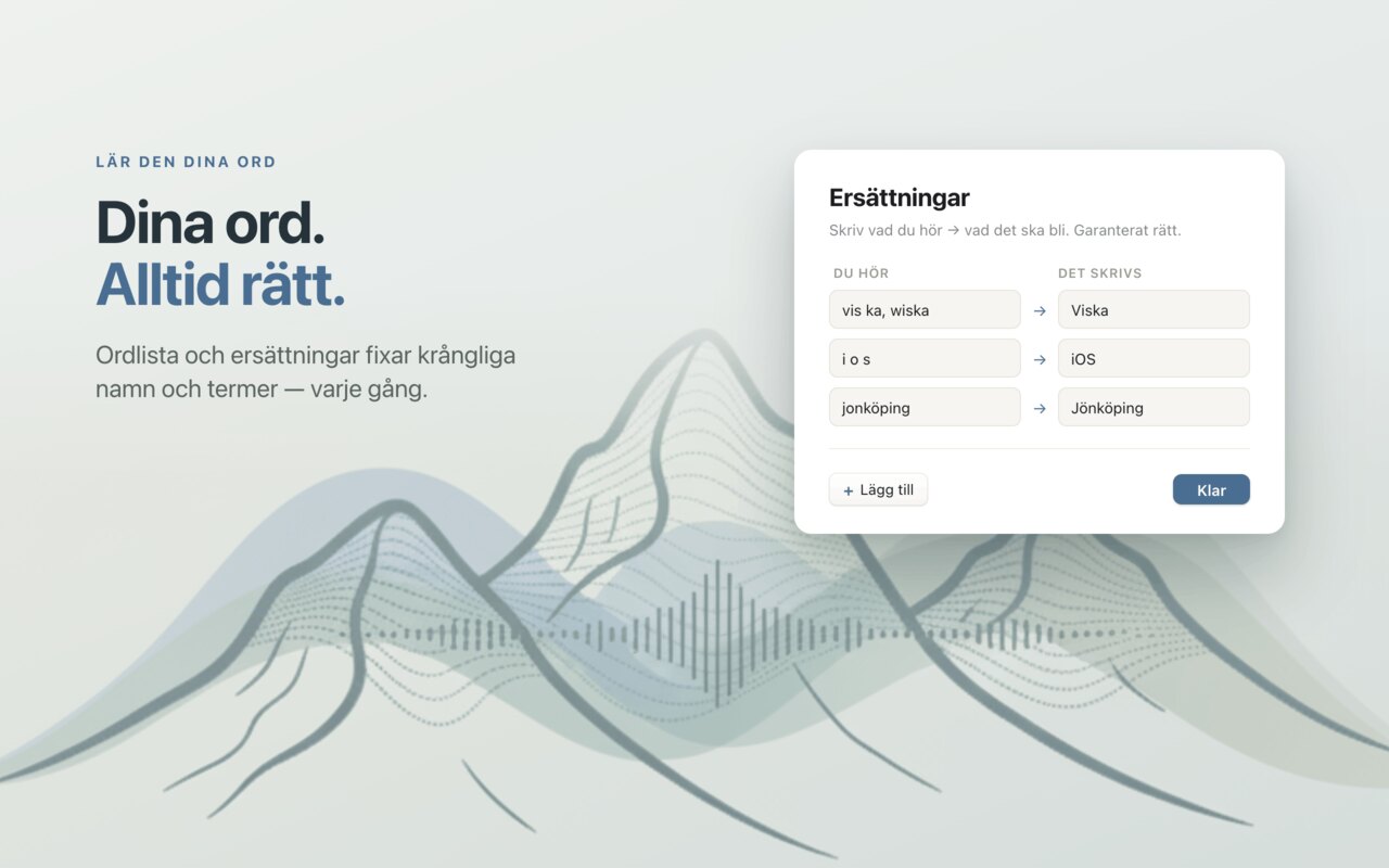 Dina ord. Alltid rätt.